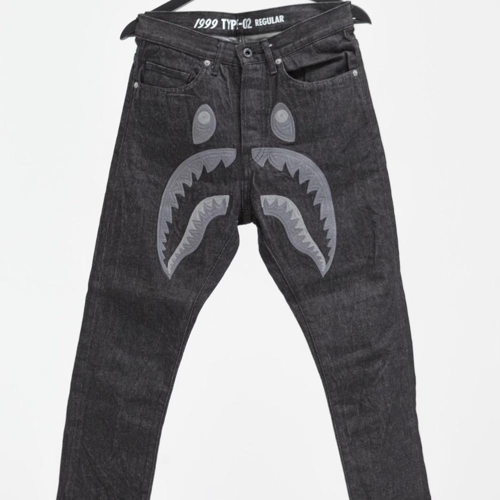 BAPE shark jeans